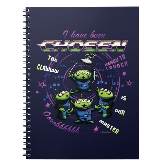 Toy Story | Retro "I Have Been Chosen" Aliens Notebook (Front)