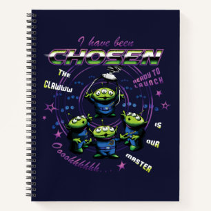Toy Story   Retro "I Have Been Chosen" Aliens Notebook