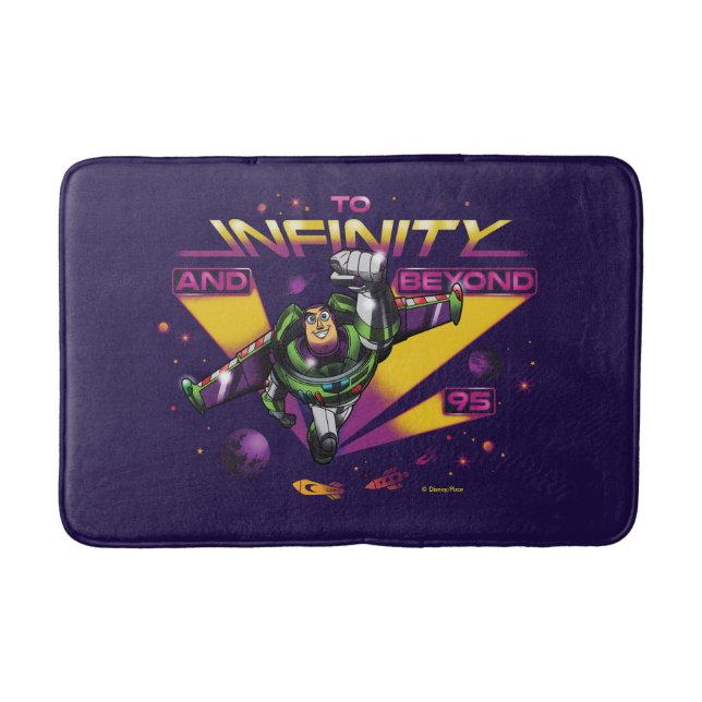 Toy Story | Retro "To Infinity And Beyond" Buzz Bath Mat (Front)