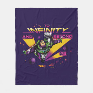 Toy Story   Retro "To Infinity And Beyond" Buzz Fleece Blanket