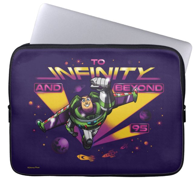 Toy Story | Retro "To Infinity And Beyond" Buzz Laptop Sleeve (Front)