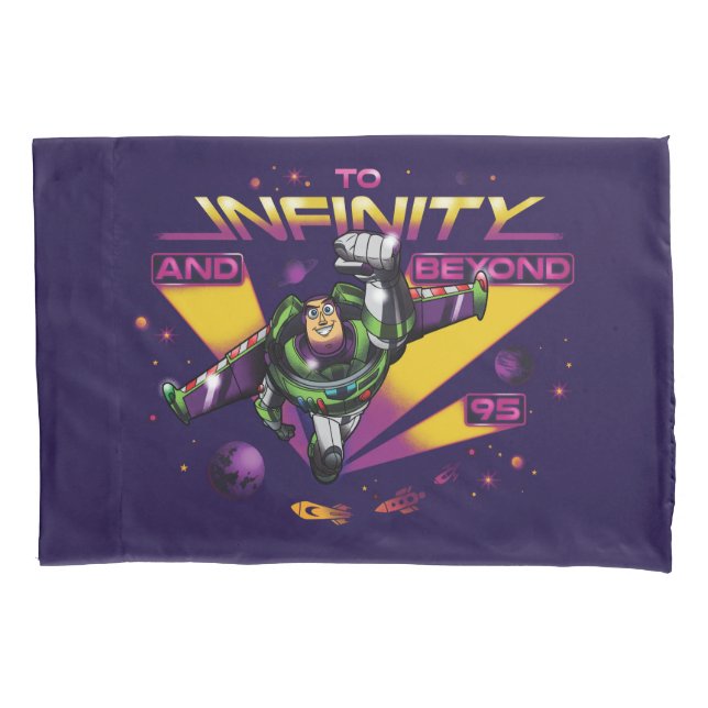 Toy Story | Retro "To Infinity And Beyond" Buzz Pillowcase (Front)