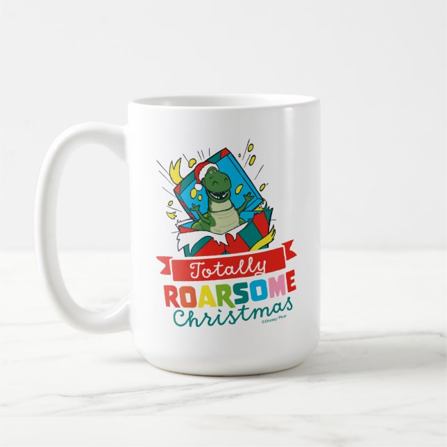 Toy Story Rex | Totally Roarsome Christmas Coffee Mug (Left)