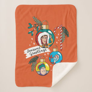 Toy Story   Seasons Greetings Sherpa Blanket