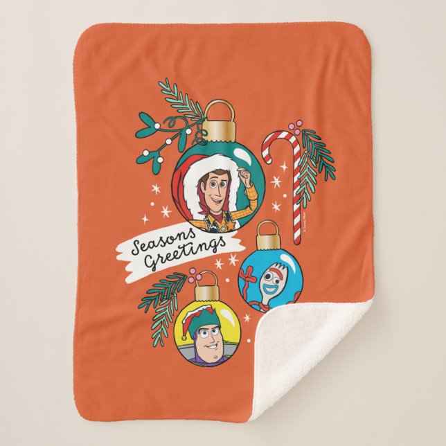 Toy Story | Seasons Greetings Sherpa Blanket (Front)