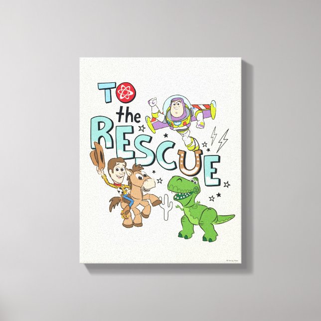 Toy Story "To The Rescue" Canvas Print (Front)