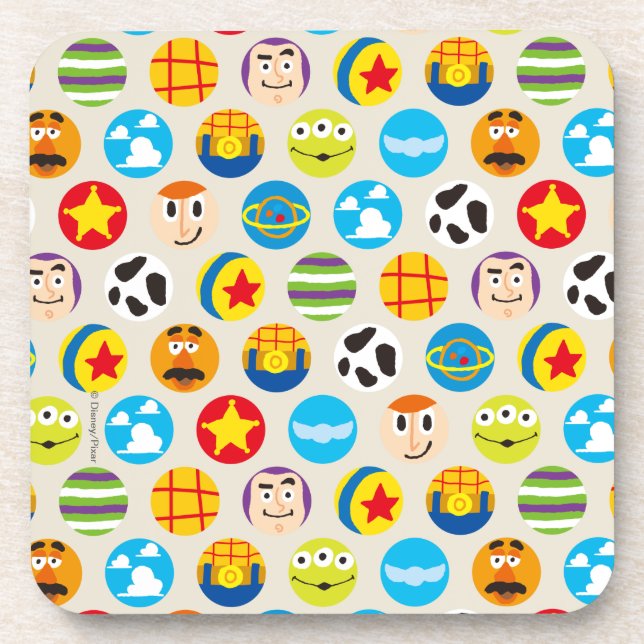Toy Story | Toy Icon Pattern Coaster (Front)