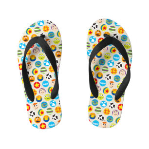 Toy Story   Toy Icon Pattern Kid's Flip Flops