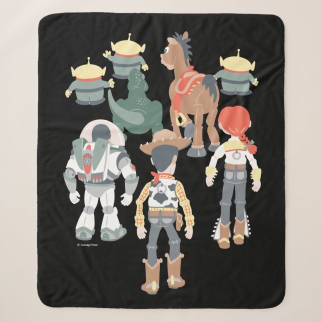 Toy Story | Toy Story Friends Turn 6 Sherpa Blanket (Front)