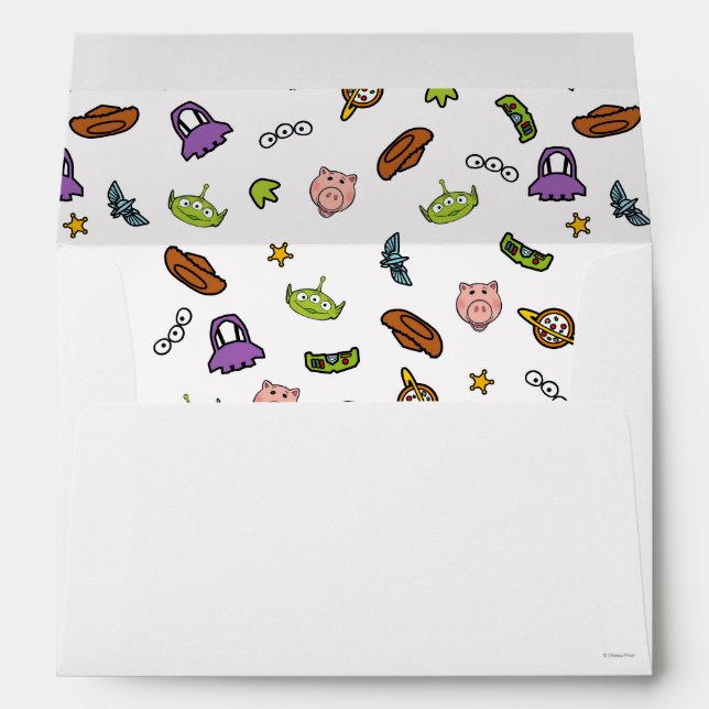 Toy Story | Toy Story Icon Pattern Envelope (Back (Bottom))