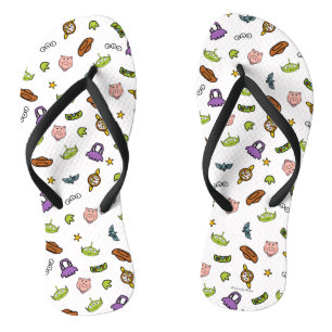 Toy Story   Toy Story Icon Pattern Flip Flops