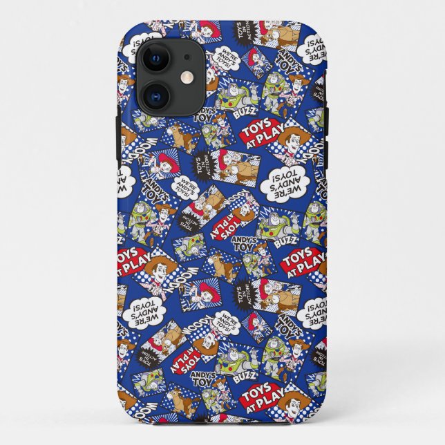Toy Story | Toys at Play Comic Pattern Case-Mate iPhone Case (Back)