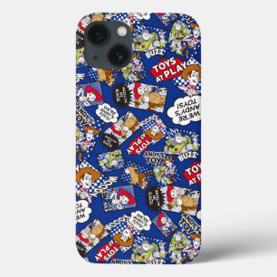 Toy Story Toys at Play Comic Pattern iPhone 13 Case
