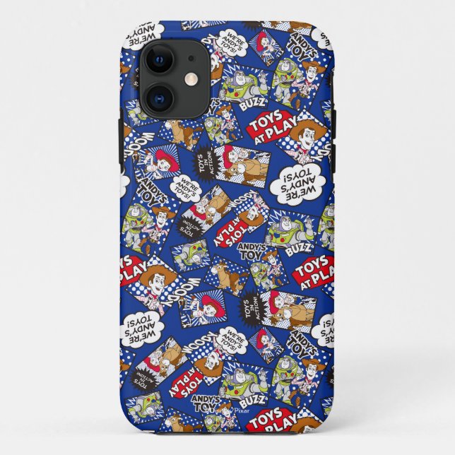 Toy Story | Toys at Play Comic Pattern Case-Mate iPhone Case (Back)