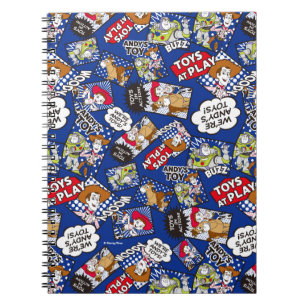 Toy Story   Toys at Play Comic Pattern Notebook