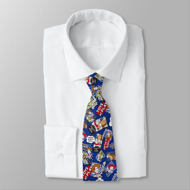 Toy Story | Toys at Play Comic Pattern Tie (Tied)