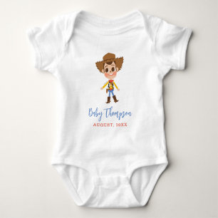 Toy Story - Woody   Baby Announcement with Date Bodysuit
