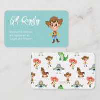 Toy Story - Woody Baby Shower Gift Registry