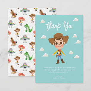 Toy Story   Woody Baby Shower Thank You Card