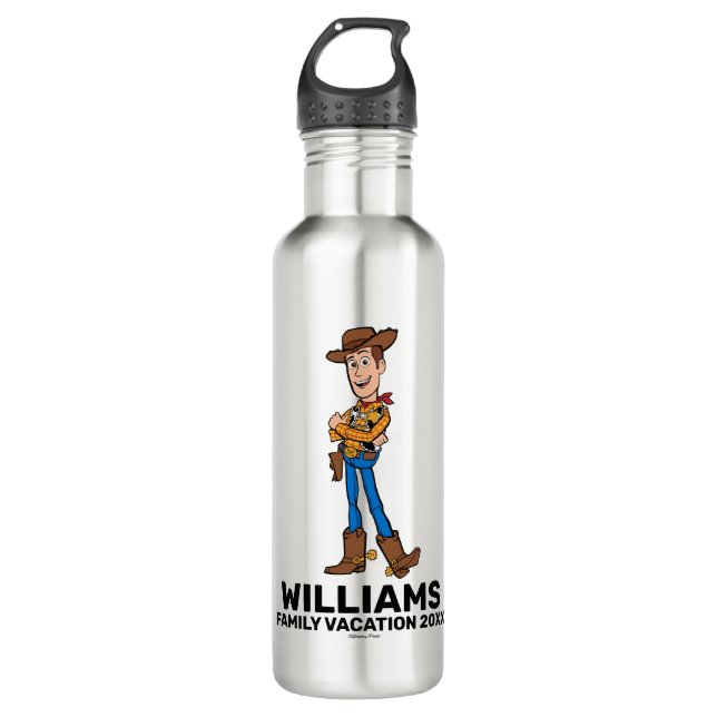 Toy Story Woody | Family Vacation 710 Ml Water Bottle (Front)