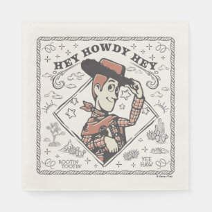 Toy Story Woody "Hey Howdy Hey" Napkin