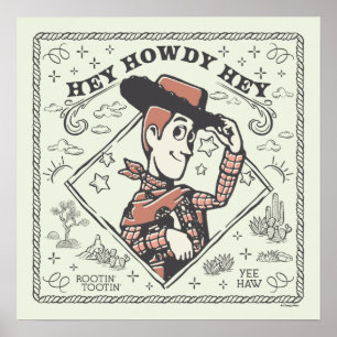 Toy Story Woody "Hey Howdy Hey" Poster