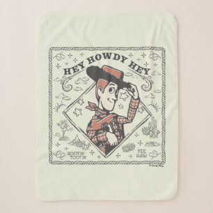 Toy Story Woody "Hey Howdy Hey" Sherpa Blanket