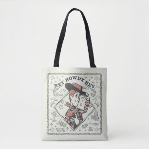 Toy Story Woody "Hey Howdy Hey" Tote Bag