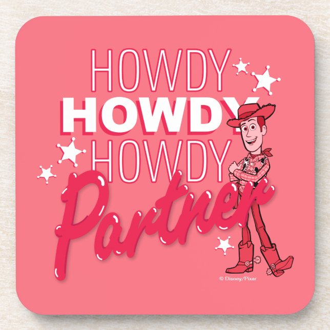 Toy Story | Woody "Howdy Howdy Howdy Partner" Coaster (Front)