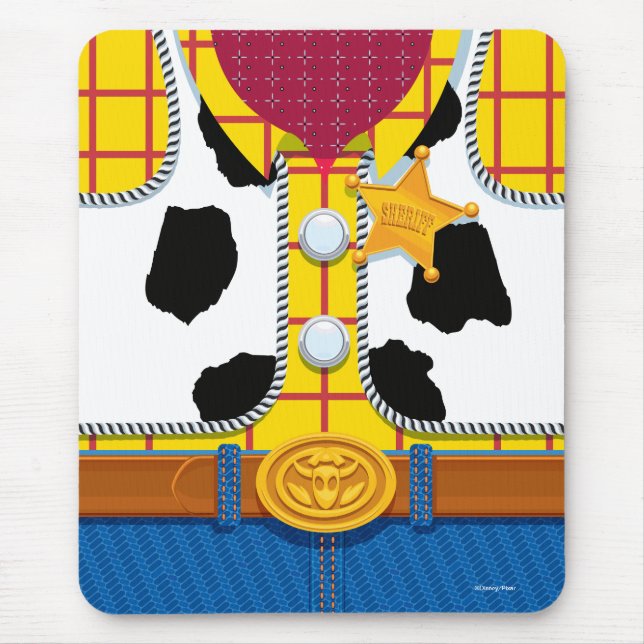 Toy Story | Woody's Sheriff Outfit Mouse Pad (Front)