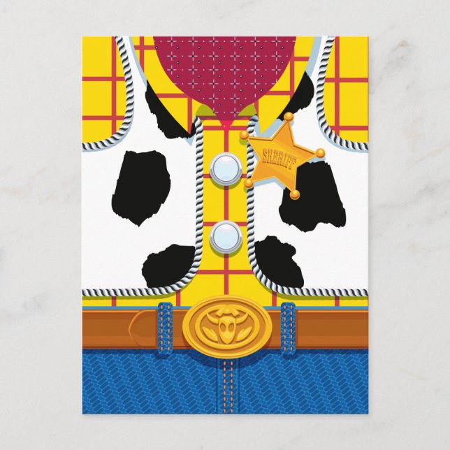 Toy Story | Woody's Sheriff Outfit Postcard (Front)