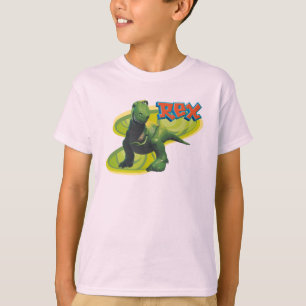 Toy Story's Rex standing with a smiling face. T-Shirt