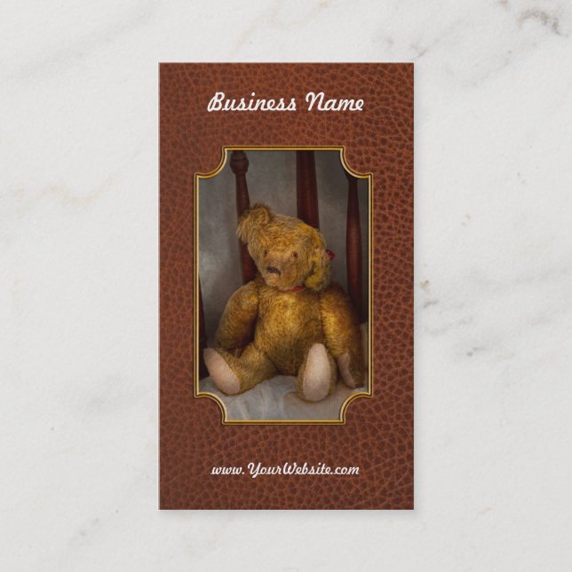Toy - Teddy Bear - My Teddy Bear  Business Card (Front)