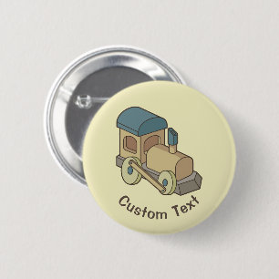 Toy Train 2 Inch Round Button