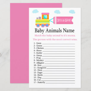 Toy Train Baby Animals Name Game