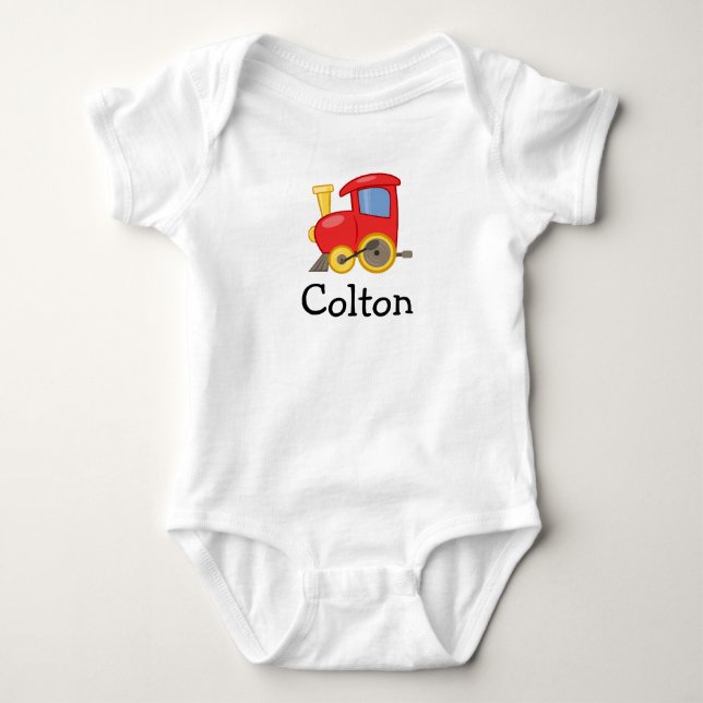 Toy Train Baby Bodysuit (Front)