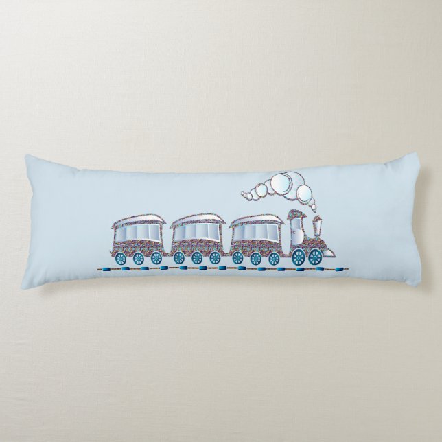Toy Train Body Pillow (Front)