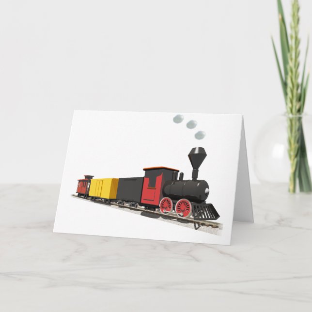 Toy Train card (Front)