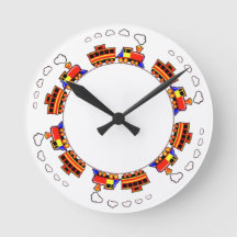 Toy Train Clock