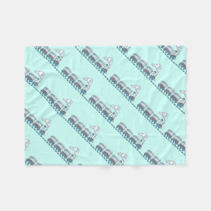 Toy Train Fleece Blanket