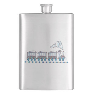 Toy Train Hip Flask