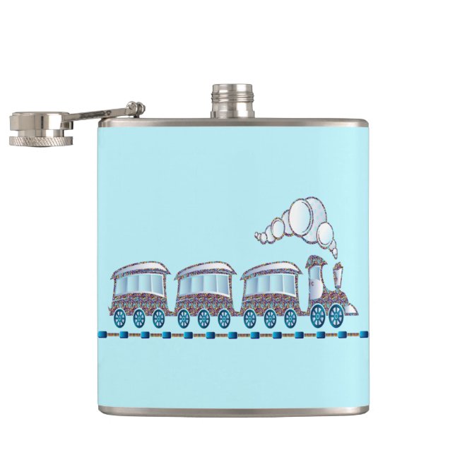 Toy Train Hip Flask (Opened)