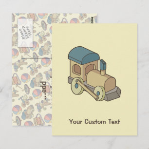 Toy Train Postcard