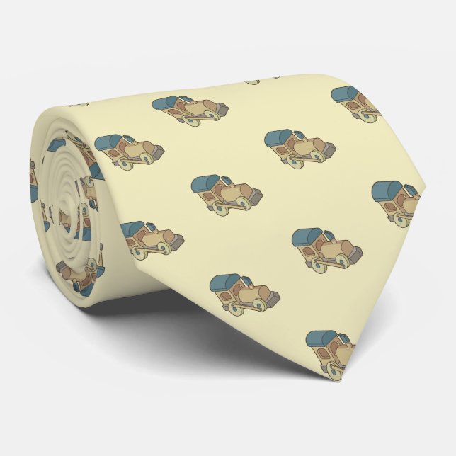 Toy Train Tie (Rolled)