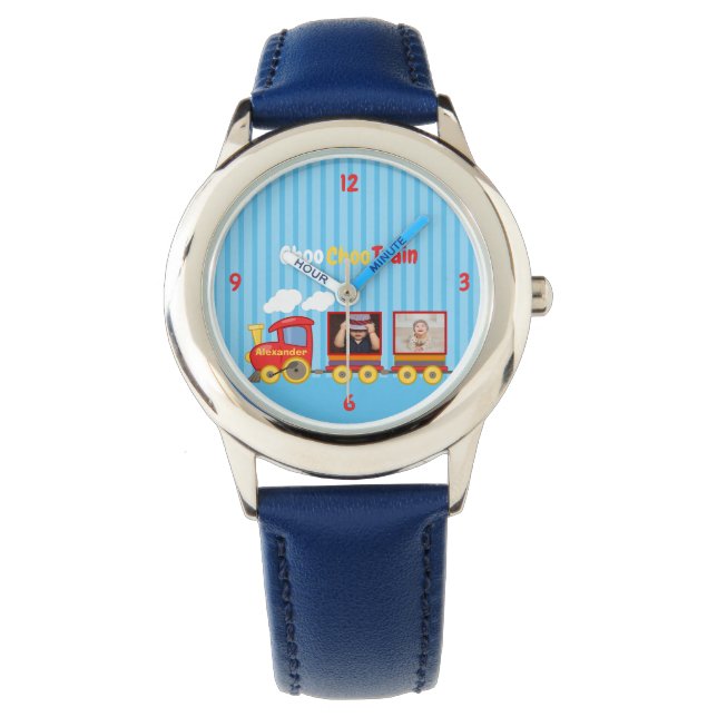 Toy Train Toddler Boys Birthday Blue Watch (Front)