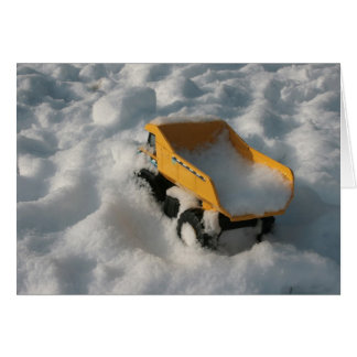 Toy Truck in Snow