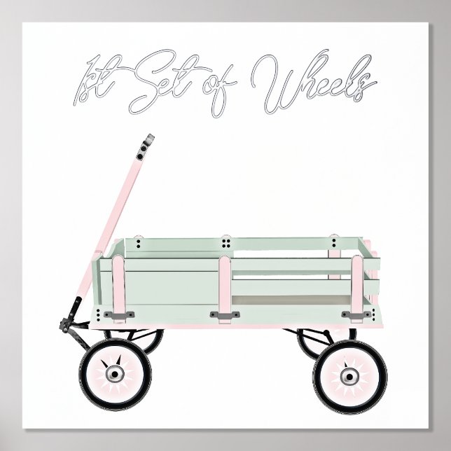 Toy Wagon avec Foil Texte Imprimer Poster (Recto)