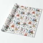 Toyland Classic Christmas Nostalgic Toys Wrapping Paper<br><div class="desc">This charming print features hand drawn illustrations of classic Christmas gifts for children! Such a sweet keepsake print!</div>