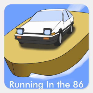 Toyota AE86 Sticker Thunder