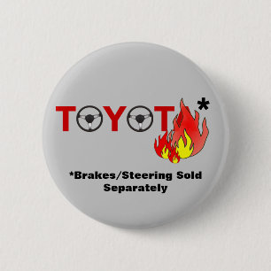 Toyota: Brakes/Steering Sold Separately 2 Inch Round Button